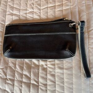 Banana Republic Black Wristlet Clutch